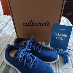 allbirds Womens Sams Club Collab Blueberry/Cream NIB Size 8W
